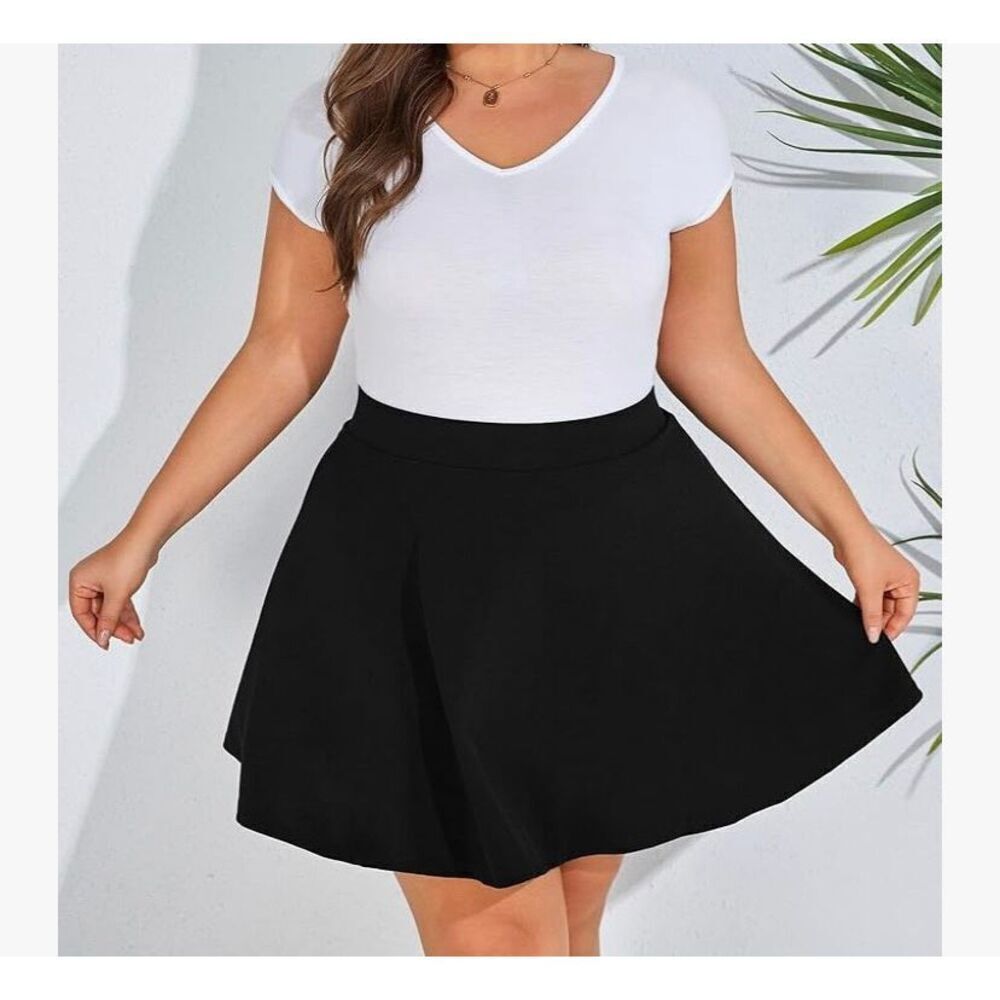 NWT Hannah Nicole women’s plus size black elastic waist skirt size 20
